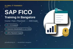 SAP FICO training in Bangalore course banner by Global IT Trainings, Marathahalli